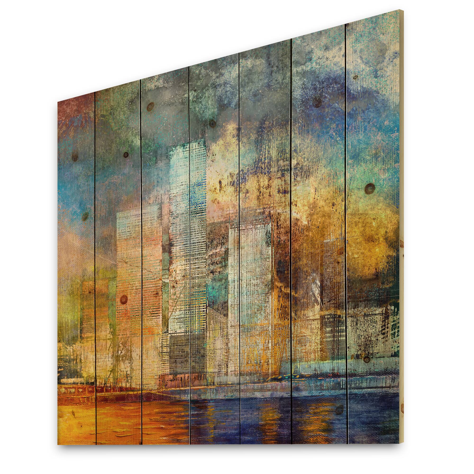 Designart - Skypscrapers By The Bridge In Futuristic City